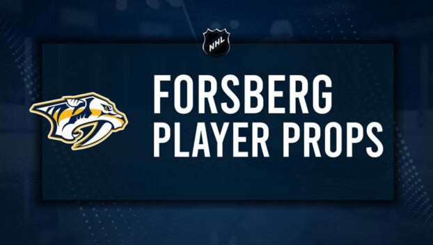 Filip Forsberg Player Prop Bets for the Predators vs. Oilers Game - October 31