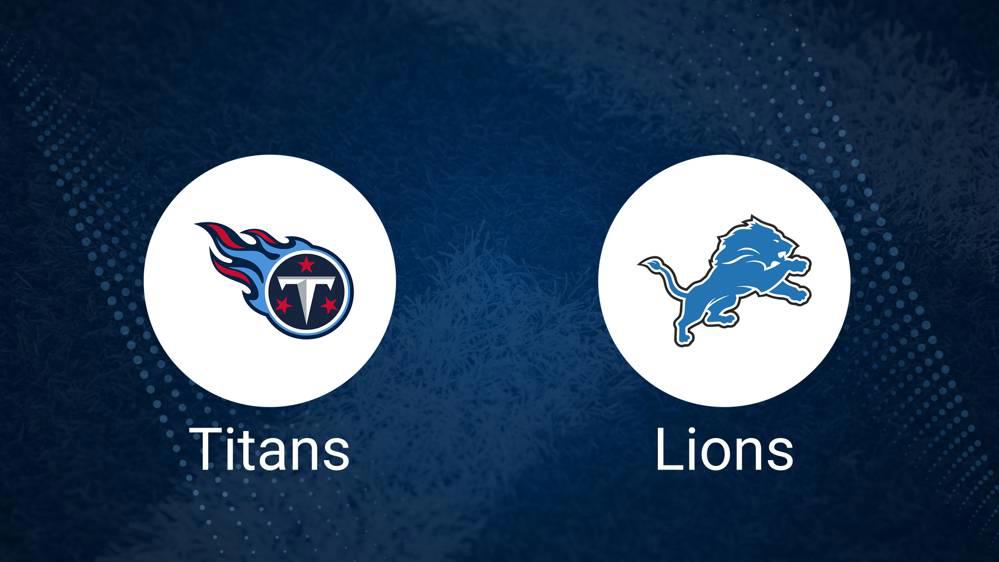 Titans vs. Lions: Odds, Moneyline, and Spread - Week 8