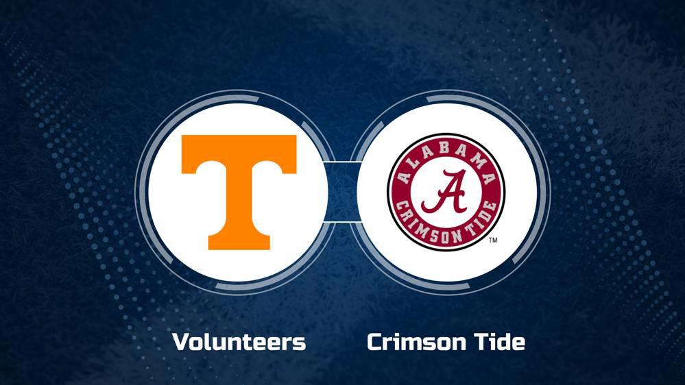 Where to Watch Tennessee vs. Alabama on TV or Streaming Live - Oct. 19