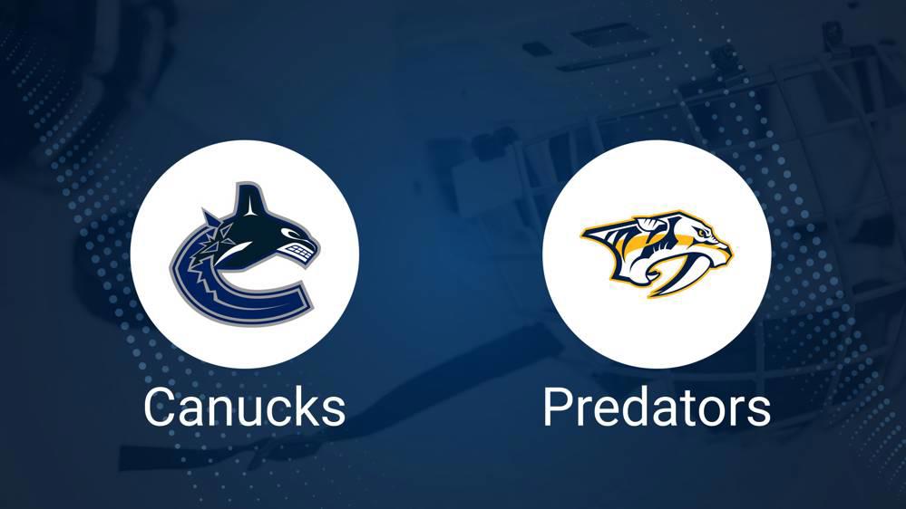 Canucks vs. Predators Injury Report Today - November 17