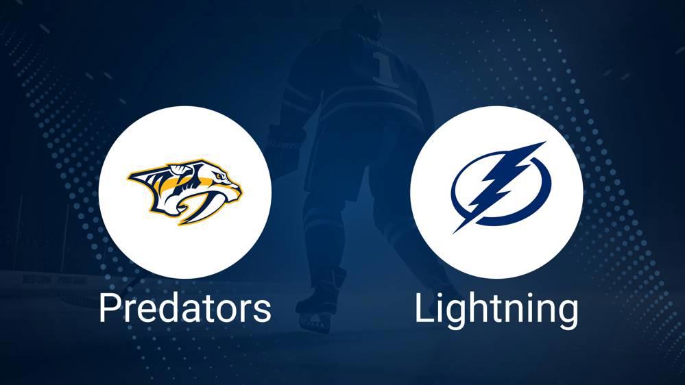 Where to Watch Nashville Predators vs. Tampa Bay Lightning on TV or Streaming Live - November 29