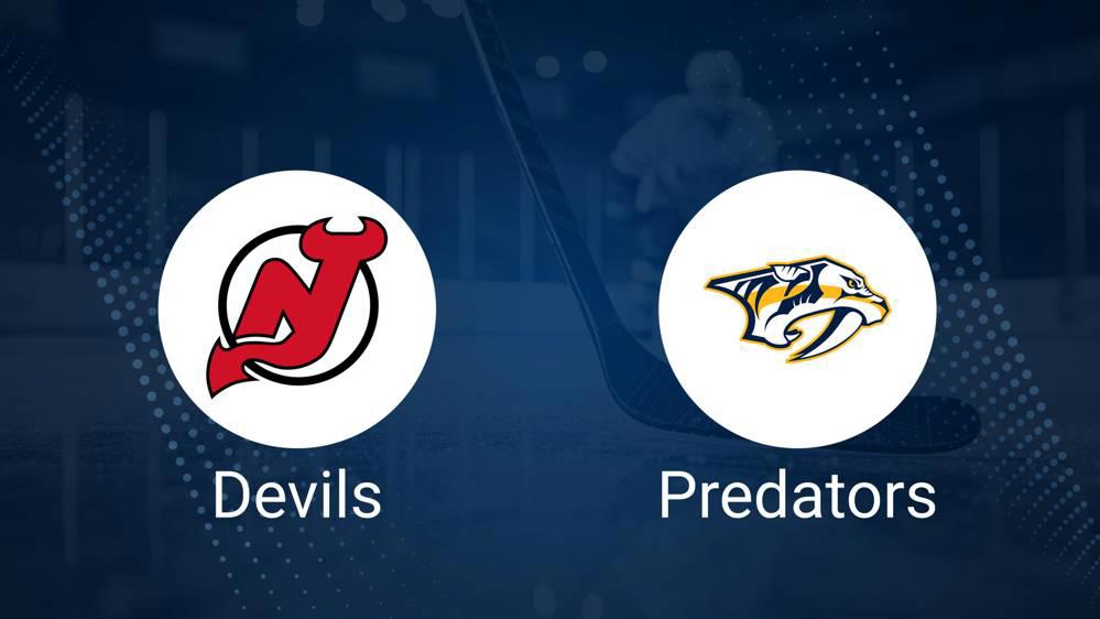 Where to Watch New Jersey Devils vs. Nashville Predators on TV or Streaming Live - November 25