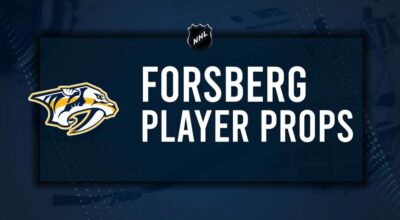 Filip Forsberg Player Prop Bets for the Predators vs. Hurricanes Game - December 23