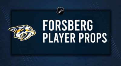 Filip Forsberg Player Prop Bets for the Predators vs. Blackhawks Game - January 16