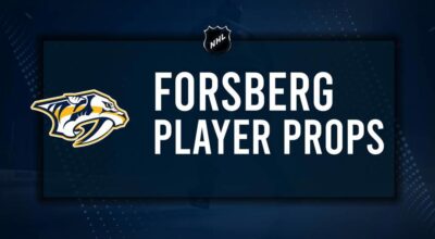 Filip Forsberg Player Prop Bets for the Predators vs. Ducks Game - January 25